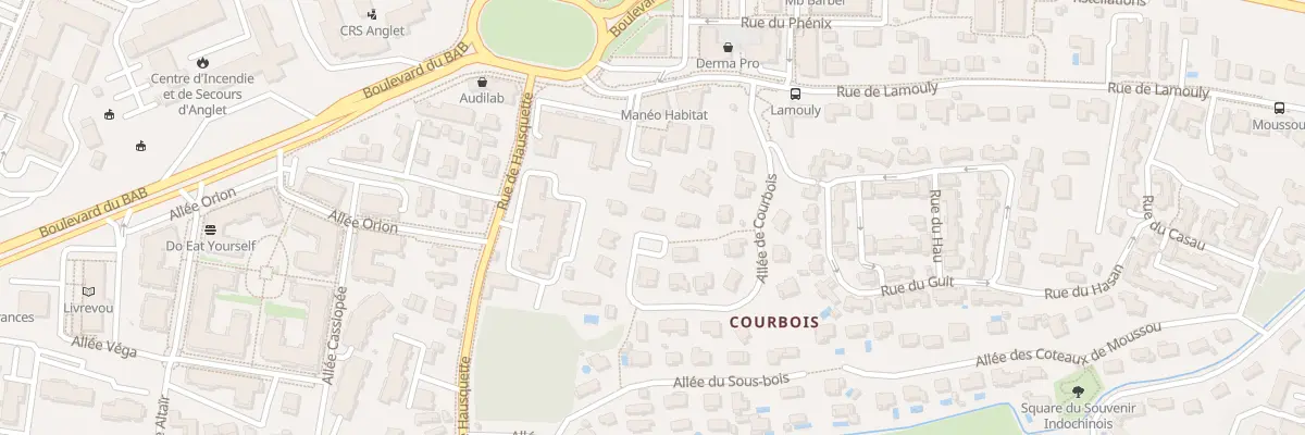 Plan du 23 All de Courbois à Anglet