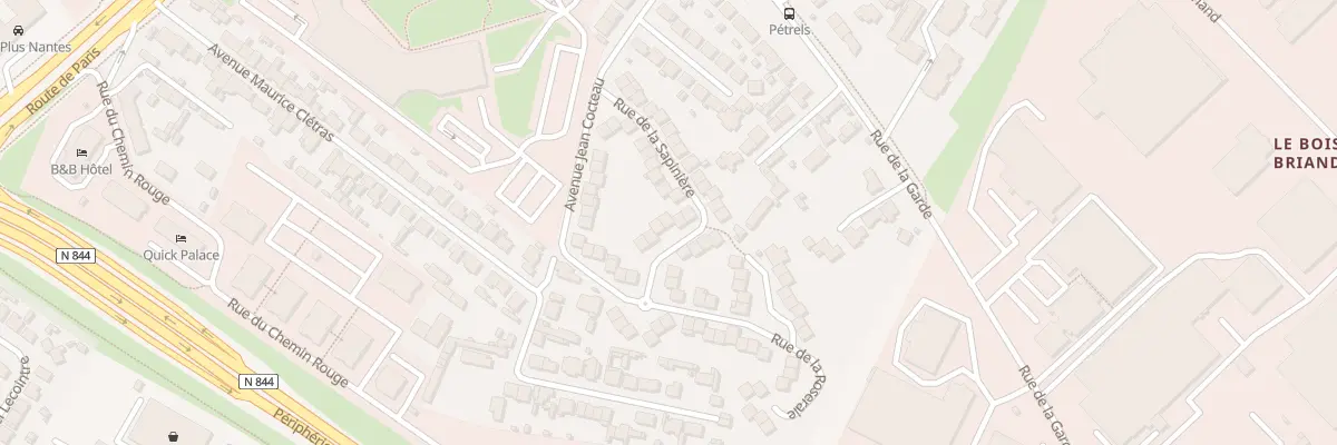 Plan du 8 Rue de la Sapinière à Nantes