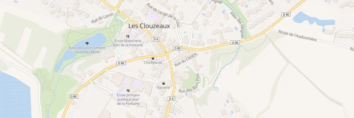 Plan du 1 Rue du centre à Aubigny-Les Clouzeaux
