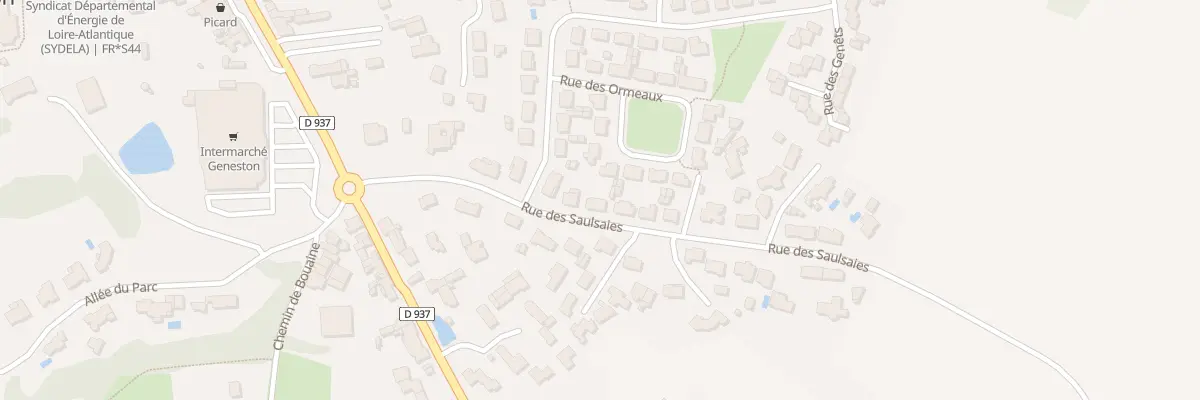 Plan du 9 Rue des Saulsaies à Geneston