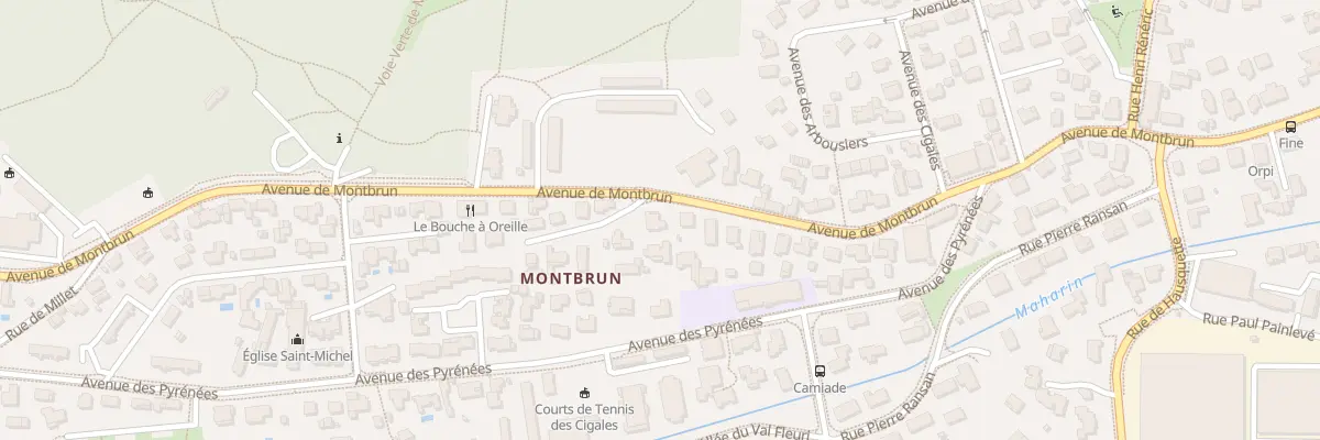 Plan du 87 Av de Montbrun à Anglet