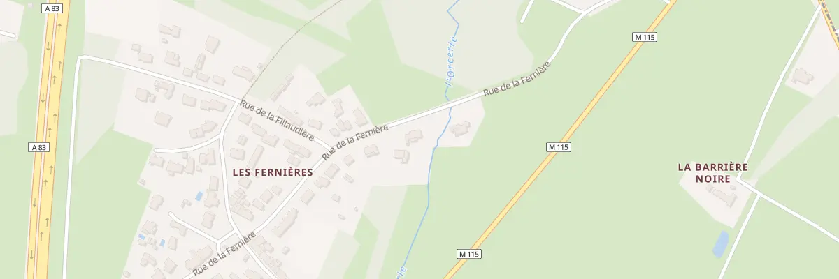 Plan du 40 Rue de la Fernière aux Sorinières
