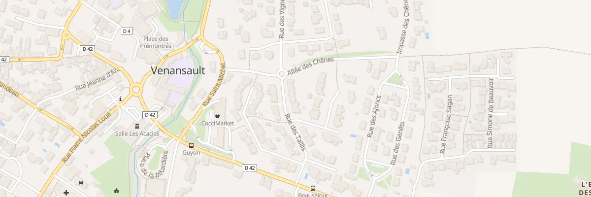 Plan du 10 Rue des taillis à Venansault