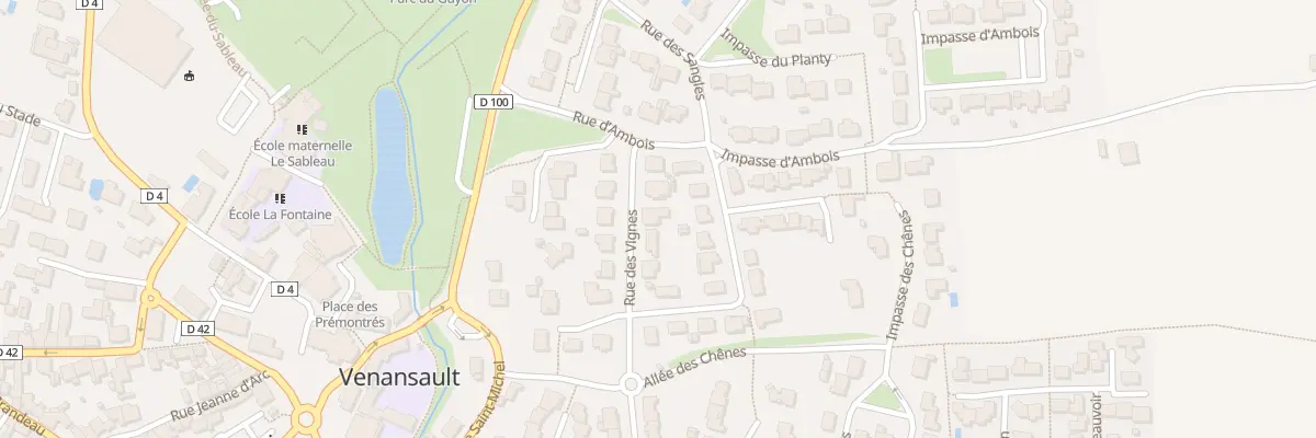 Plan du 11 Rue des vignes à Venansault