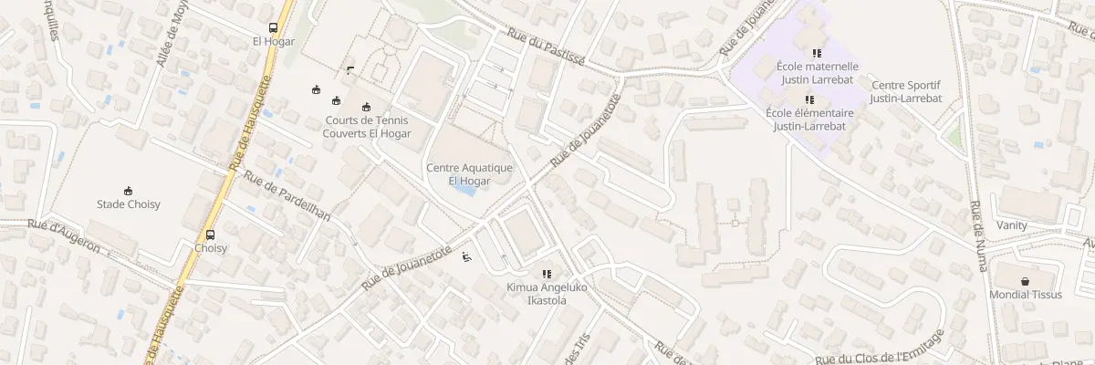 Plan du 68 Rue de Jouanetote à Anglet