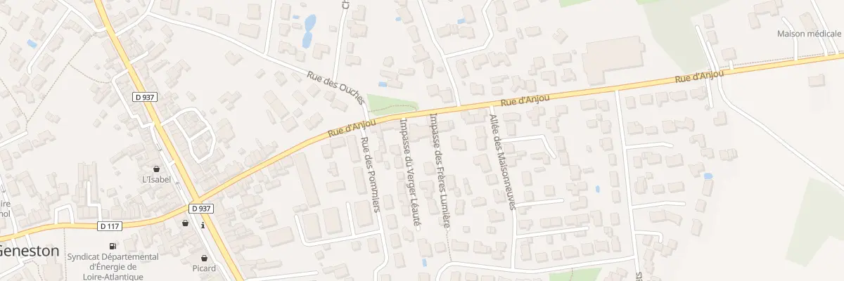 Plan du 25 Rue d’Anjou à Geneston
