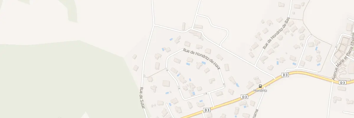 Plan du 12 Rue Hondritz de Haut à Anglet