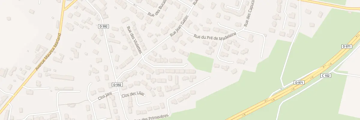 Plan du 34 Rue des Violettes à Bréhal