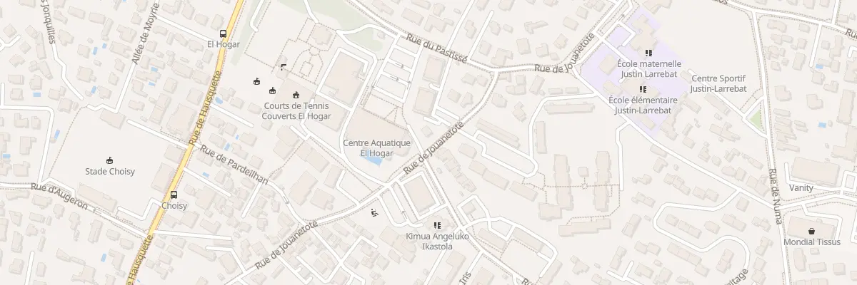 Plan du 63 Rue de Jouanetote à Anglet