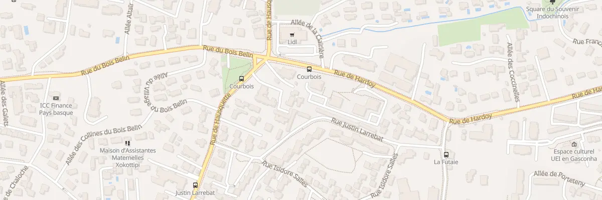Plan du 90Q Rue de Hausquette à Anglet