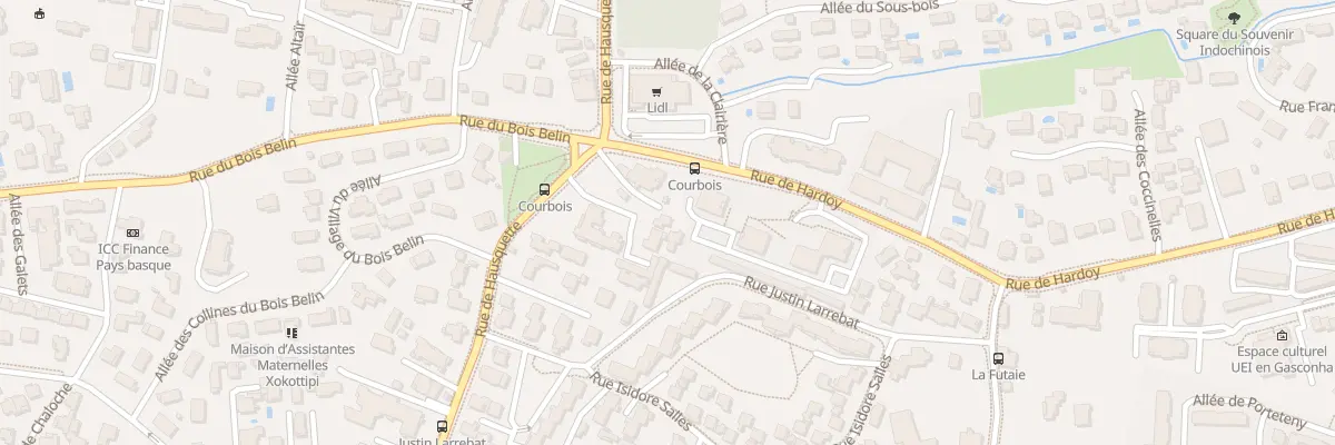 Plan du 90T Rue de Hausquette à Anglet