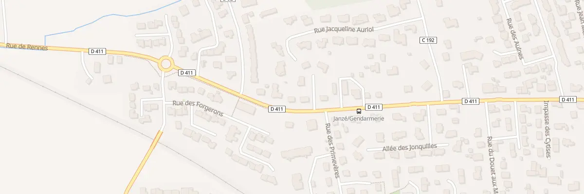 Plan du 40 Rue de Rennes à Janzé