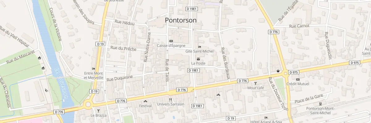 Plan du 13 Rue St Michel - Pontorson à Pontorson