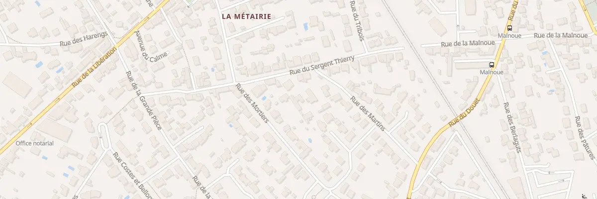 Plan du 34 Rue du Sergent Thierry à Saint-Sébastien-sur-Loire