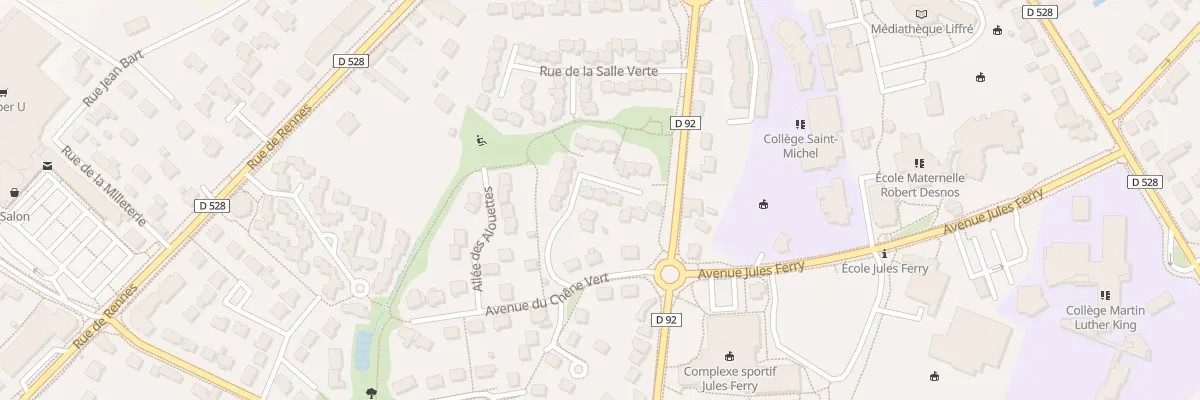 Plan du 8 All de la Mignorais à Liffré