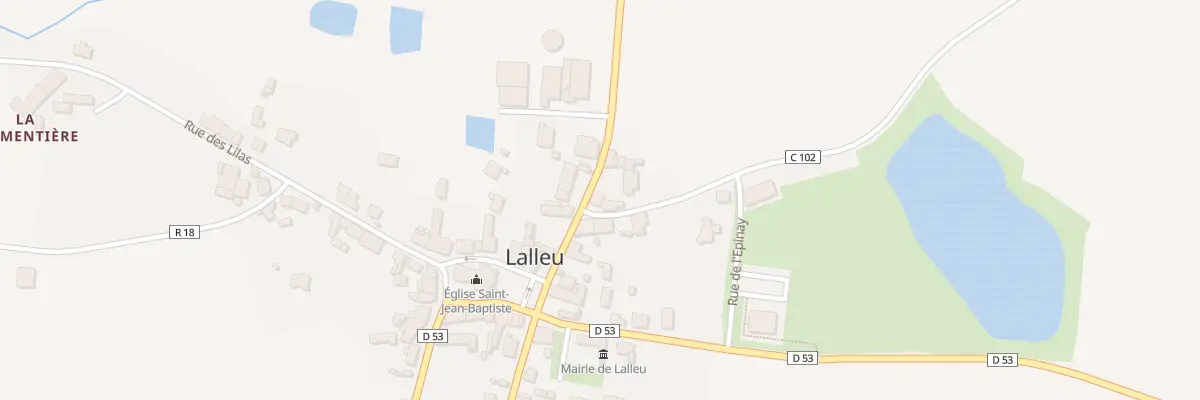 Plan du 5168 Rue des Begonias à Lalleu