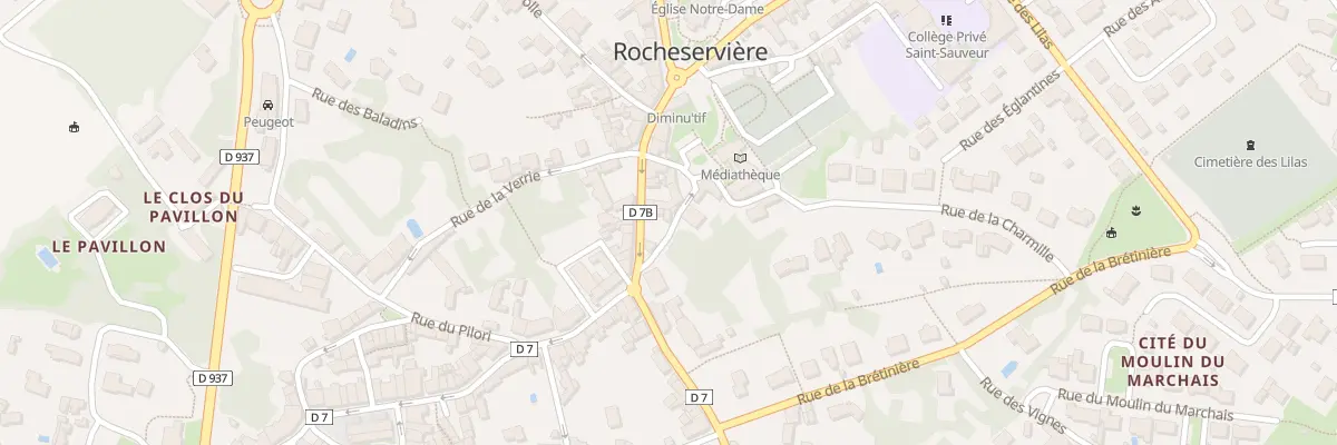 Plan du 2 Rue sainte anne à Rocheservière