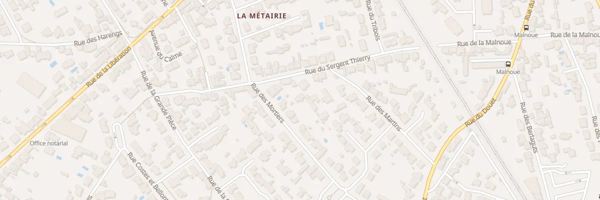 Plan du 30 Rue du Sergent Thierry à Saint-Sébastien-sur-Loire