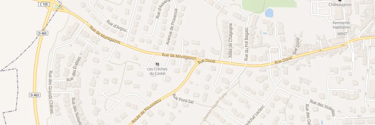 Plan du 54 Rue Dorel à Châteaugiron