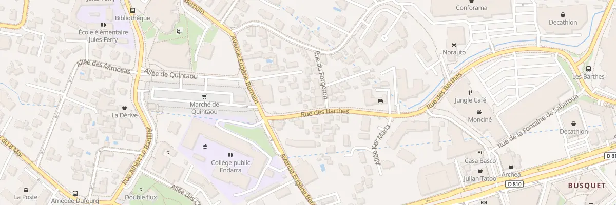 Plan du 7 Rue des Barthes à Anglet