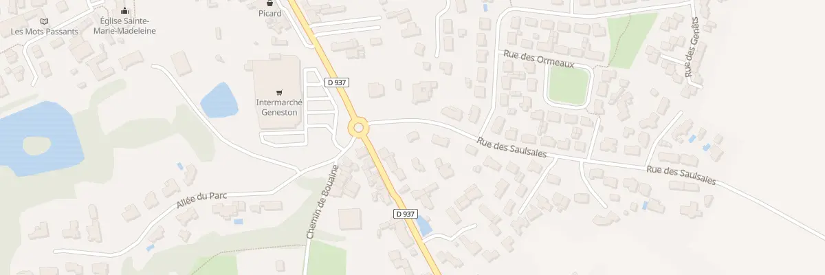 Plan du 4 Rue des Saulsaies à Geneston