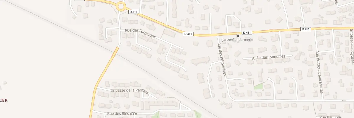 Plan du 33 Rue des Forgerons à Janzé