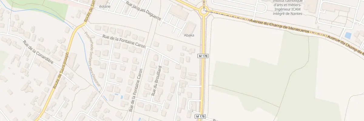 Plan du 1B Rue des Pruniers à Nantes