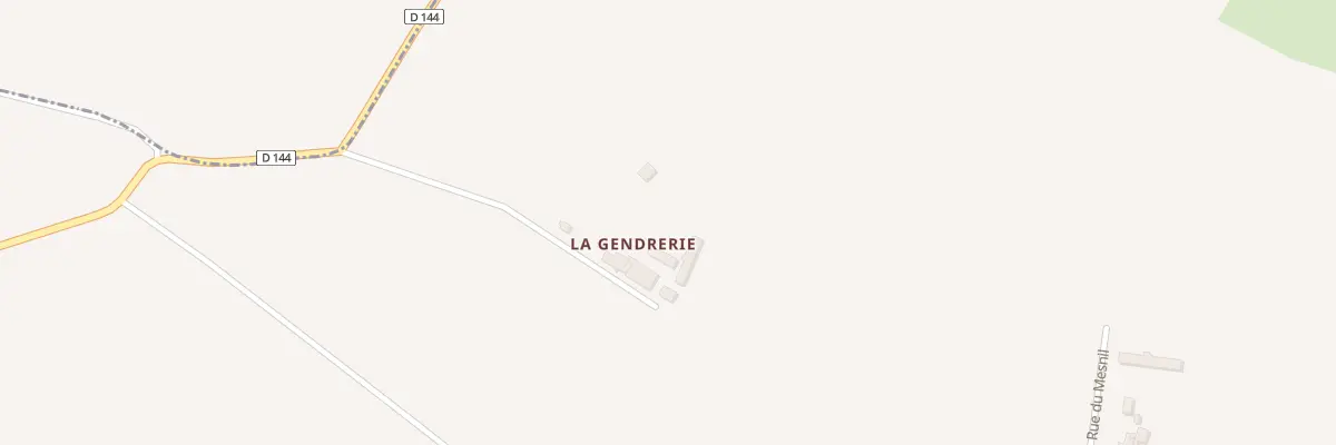 Plan du 8C Rte de la Lande Chanteloup à Gratot