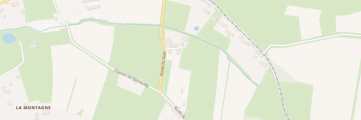 Plan du 42 Rte de la Montagne à Lessay
