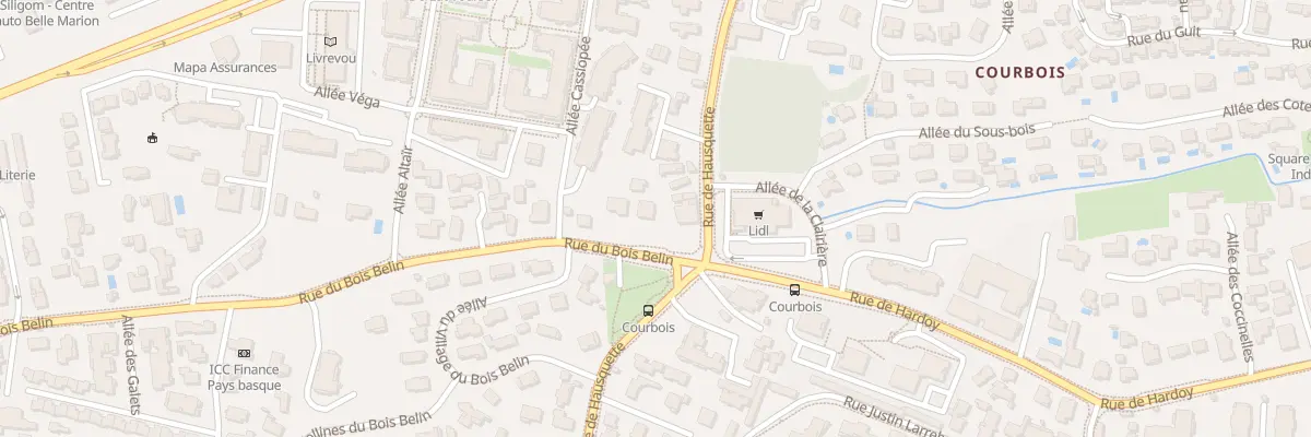 Plan du 93 Rue du Bois Belin à Anglet