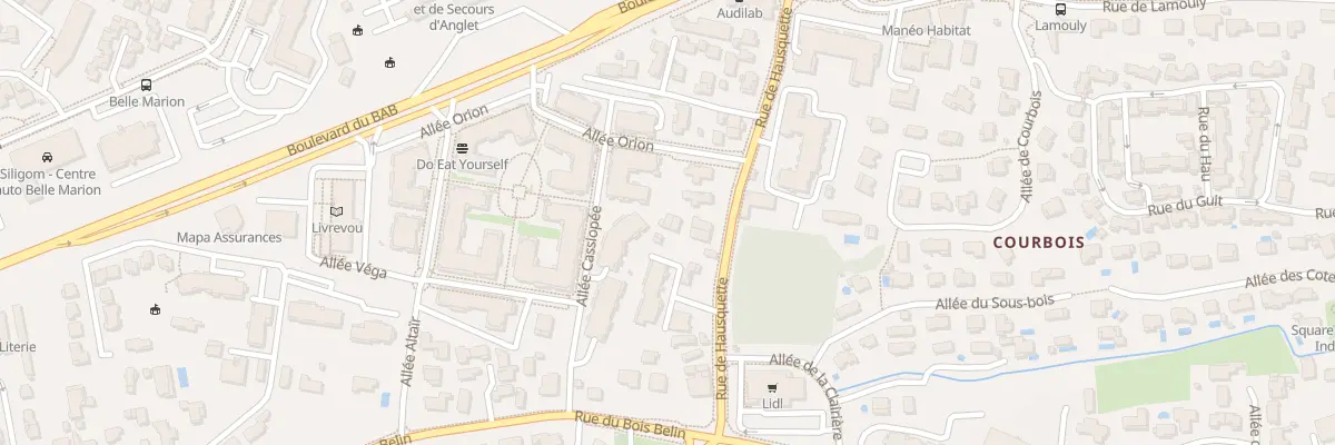 Plan du 93B Rue de Hausquette à Anglet