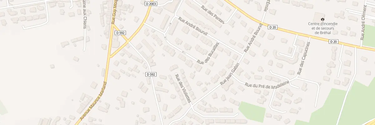 Plan du 22 Rue des Bucailles à Bréhal