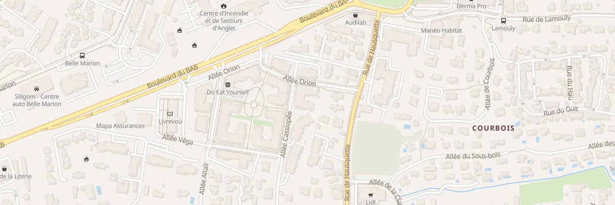 Plan du 6 All Cassiopée à Anglet
