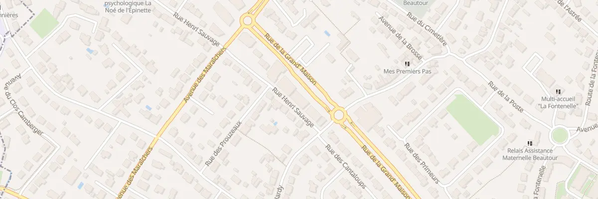 Plan du 8 Rue Henri Sauvage à Vertou
