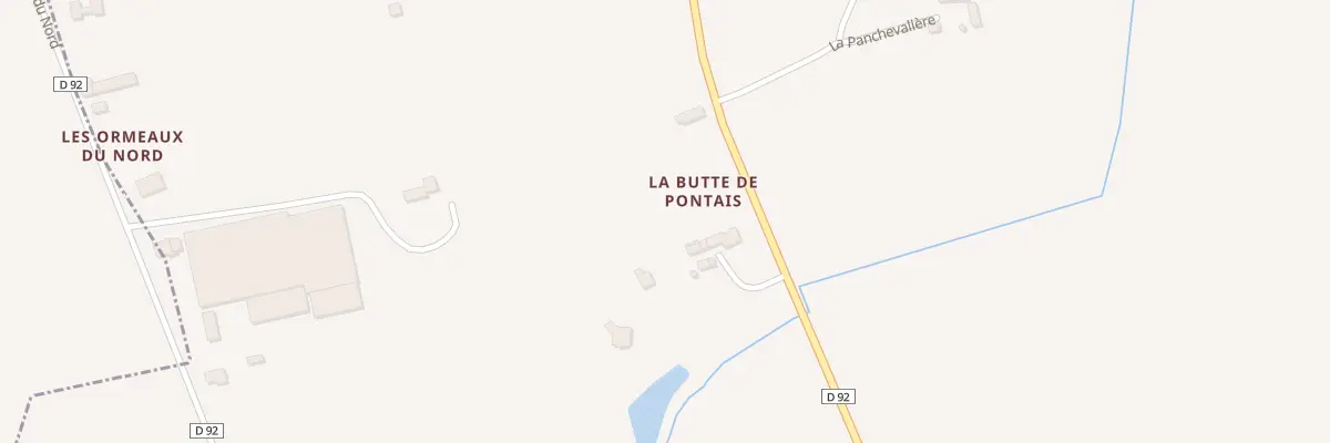 Plan du 1740 La Butte de Pontais à Janzé