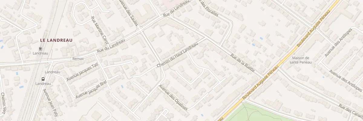 Plan du 7 Rue du Haut Landreau à Nantes