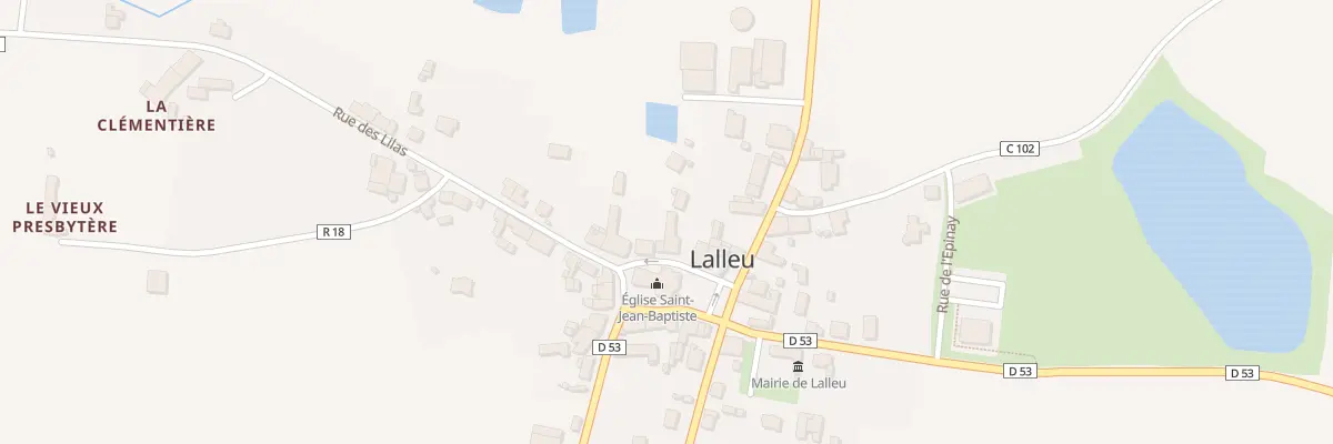 Plan du 3 Rue de la Mairie à Lalleu