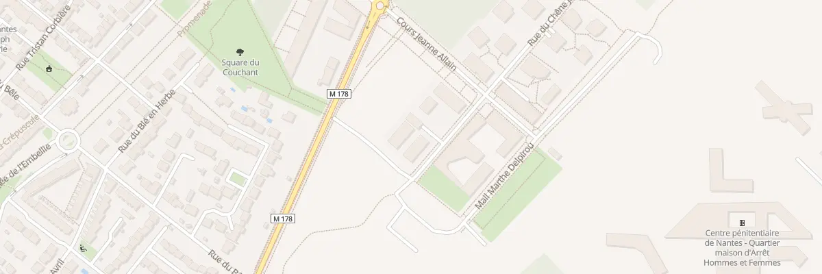 Plan du 7 Rue René Rivet à Nantes