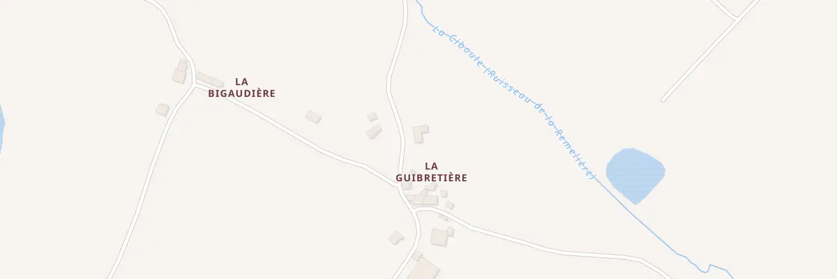 Plan du 9001 La Guibretière à Nieul-le-Dolent