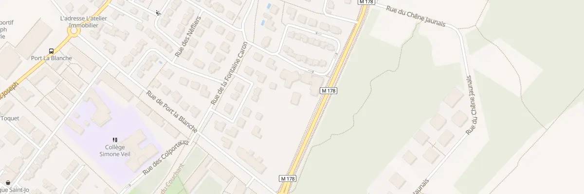 Plan du 93 Rte de Carquefou à Nantes
