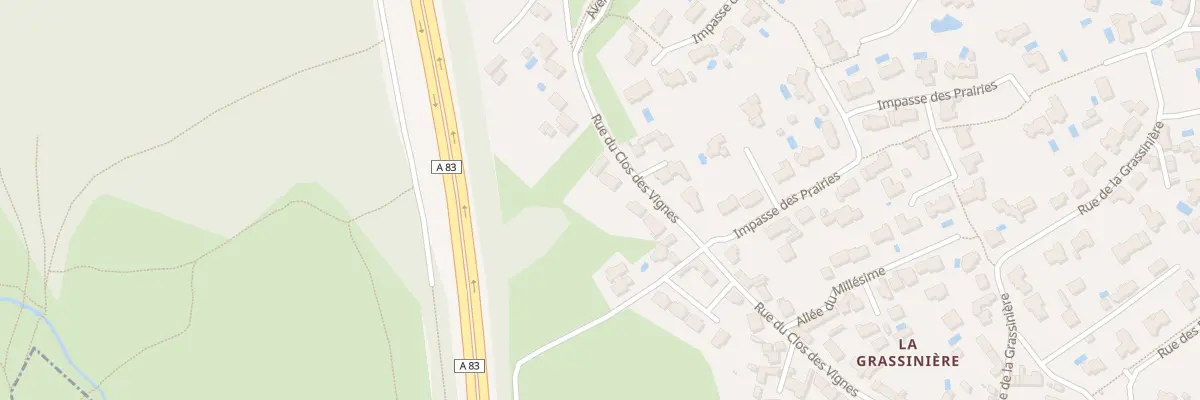 Plan du 3 Rue du Clos des Vignes à Vertou