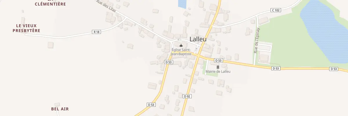 Plan du 5358 Rue des Rosiers à Lalleu