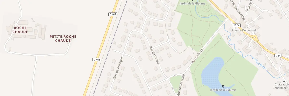 Plan du 12 Rue de Savoie à Châteaugiron