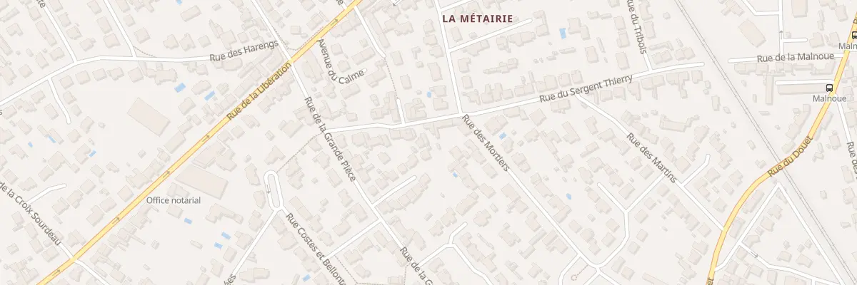 Plan du 20B Rue du Sergent Thierry à Saint-Sébastien-sur-Loire