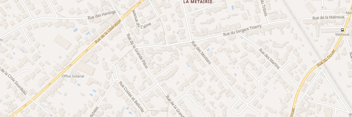 Plan du 16B Rue du Sergent Thierry à Saint-Sébastien-sur-Loire