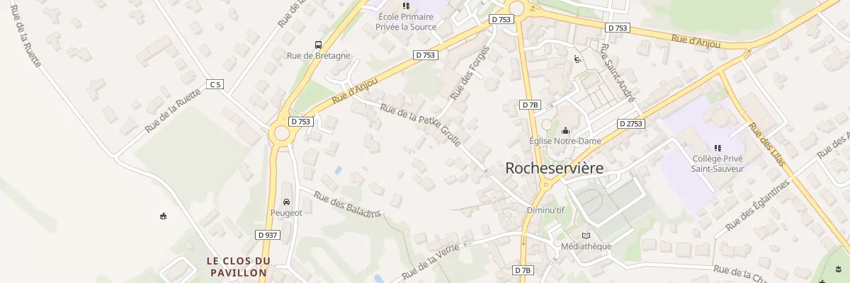 Plan du 15 Rue de la petite grolle à Rocheservière