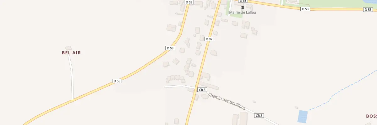 Plan du 6 Res de Bellevue à Lalleu