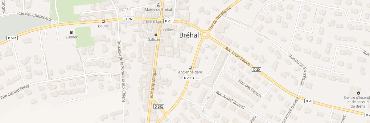 Plan du 9 Rue de la Gare à Bréhal