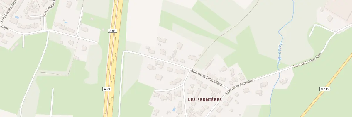 Plan du 22 Rue de la Fillaudière aux Sorinières