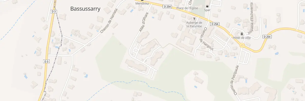 Plan du 263 All d’Olhare à Bassussarry